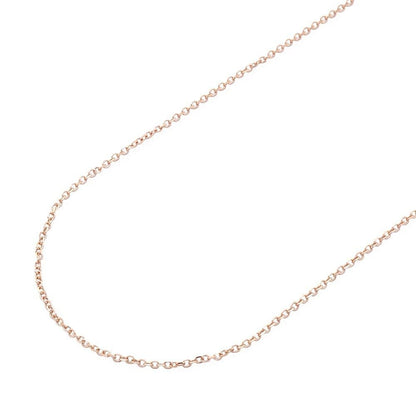 Solid 14k Rose Gold 1mm Cable Chain 16"-18" Adjustable