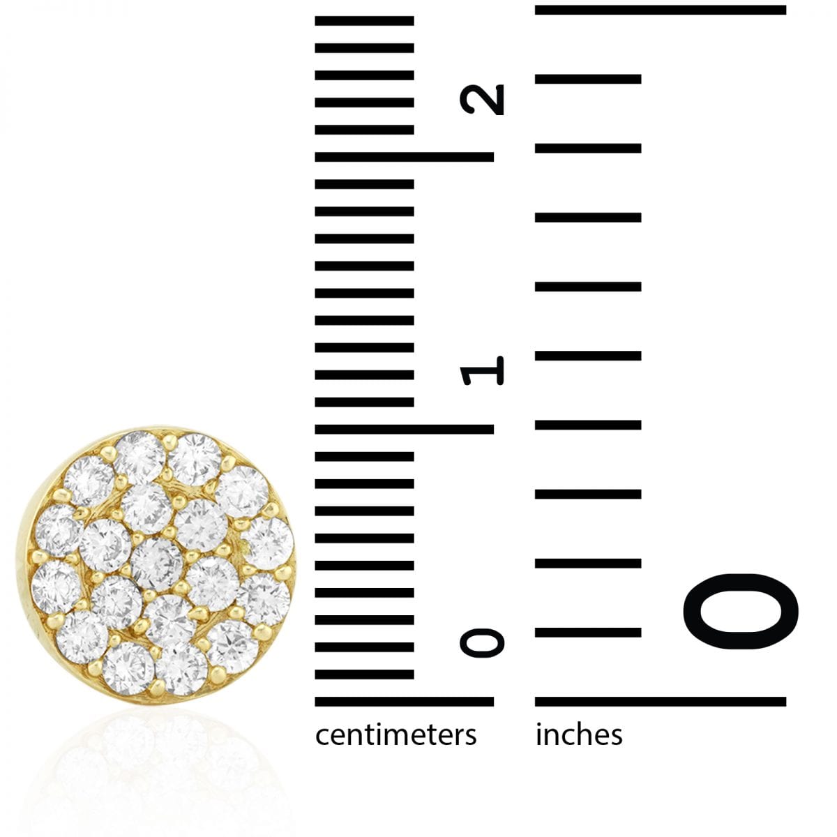 1.29Ct Real Diamond 14k Yellow Gold Filigree Round Screwback Stud Earrings