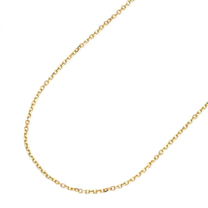 14K Yellow Gold White Zircon Girl Bow Pendant Cable Chain Necklace 16-18" adjust