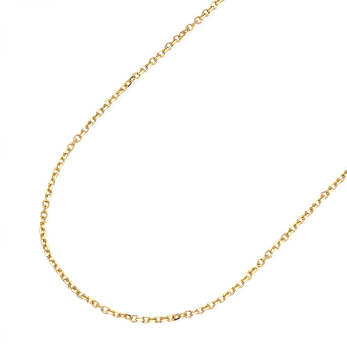 14k Yellow Gold Purple Enamel Heart Pendant 1mm Cable Chain Necklace 16"-18"