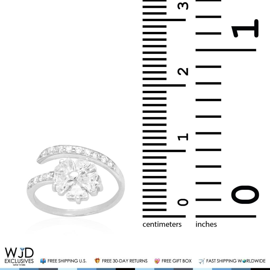 14k Gold Yellow & White CZ Fancy Flower Midi Knuckle Ring 1.20Ct