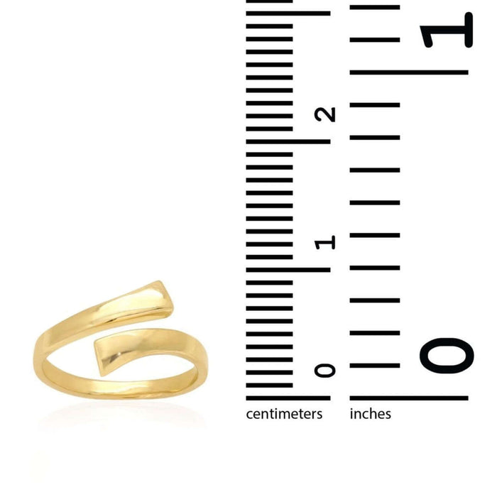 14K Gold Yellow White Fancy Midi Knuckle Ring