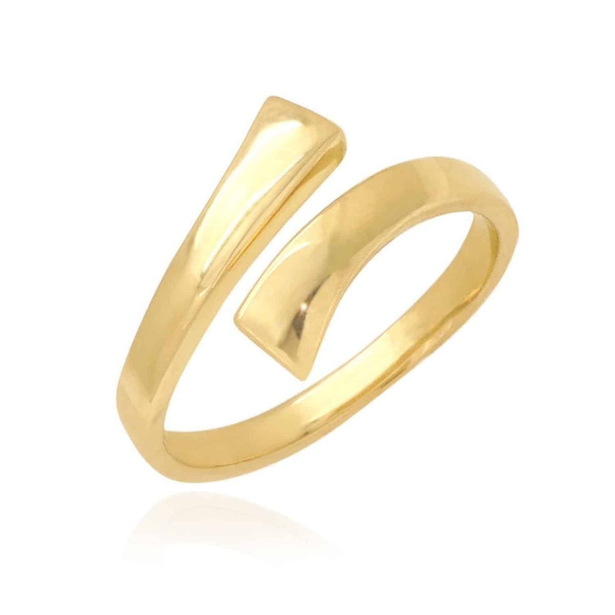 14K Gold Yellow White Fancy Midi Knuckle Ring