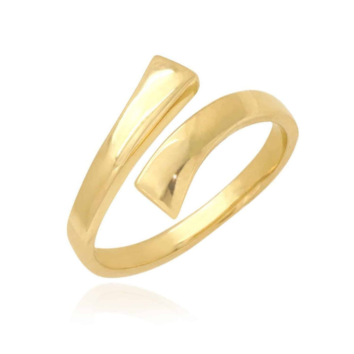14K Gold Yellow White Fancy Midi Knuckle Ring