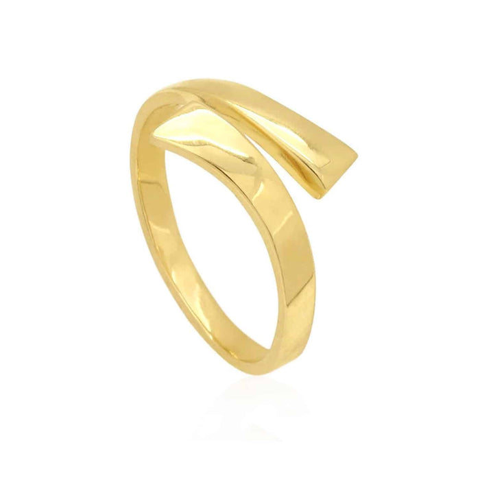 14K Gold Yellow White Fancy Midi Knuckle Ring