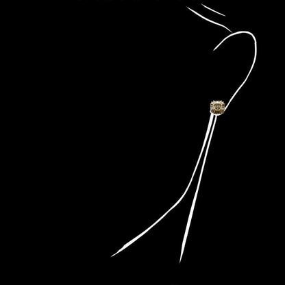 14k Yellow Gold White Gold CZ Push Back Stud Earrings 0.50Ct