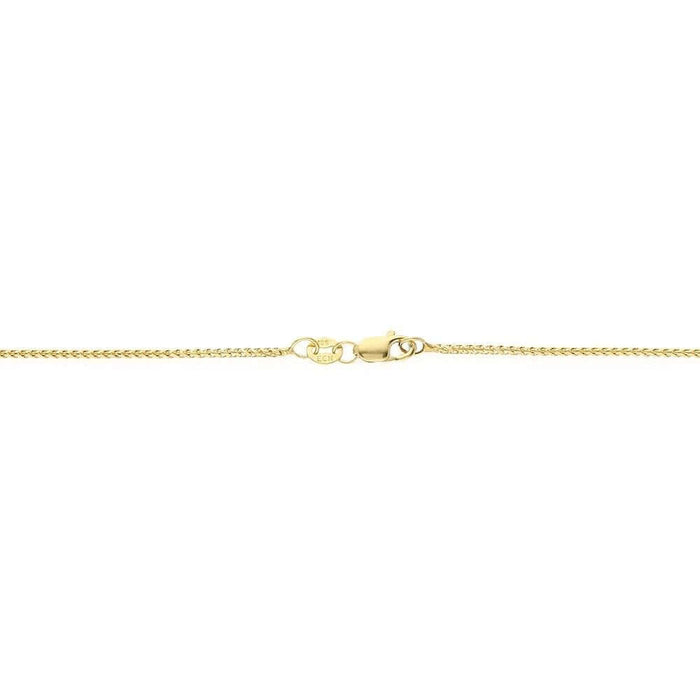 10K Yellow Gold 1.2mm Franco Chain (Solid Links) 16"-24"