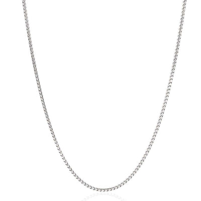 Sterling Silver 1.8mm Franco Chain (Solid Links) 16"-28"