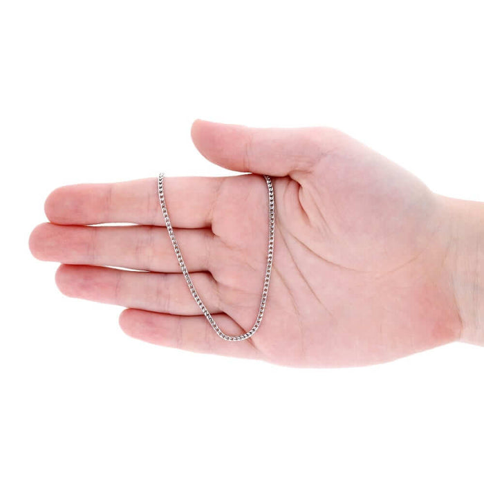 Sterling Silver 1.8mm Franco Chain (Solid Links) 16"-28"