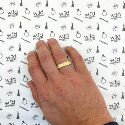 Solid 10K Gold 5.7mm Jubilee Band Ring