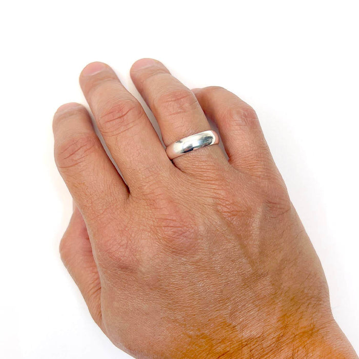 925 Sterling Silver 6mm Wedding Band - WJD Exclusives