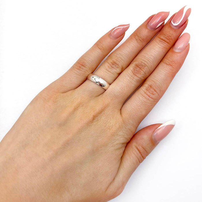 925 Sterling Silver 5mm Wedding Band Ring - WJD Exclusives