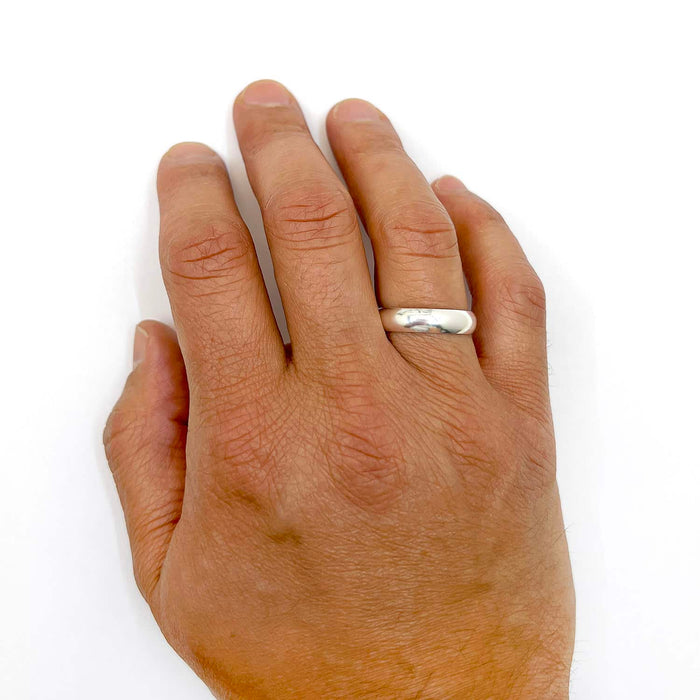 925 Sterling Silver 5mm Wedding Band Ring - WJD Exclusives