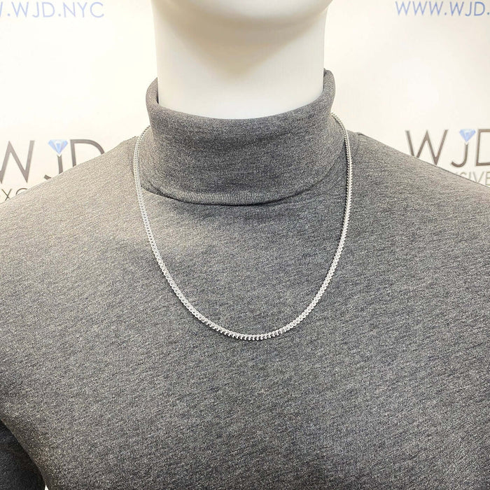 Sterling Silver 3mm Franco Chain (Hollow) 16"-30"