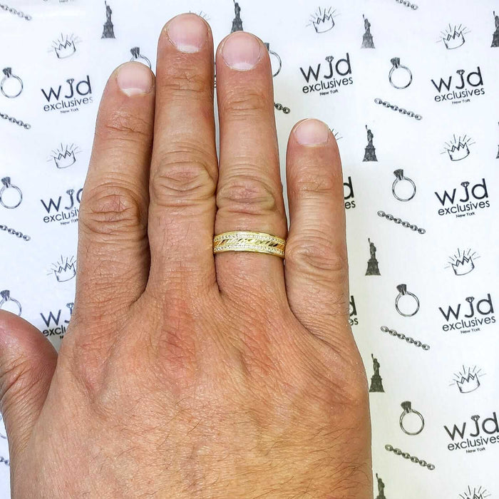 14K Gold 3CTW CZ Engagement Rings Wedding Band His & Hers Set