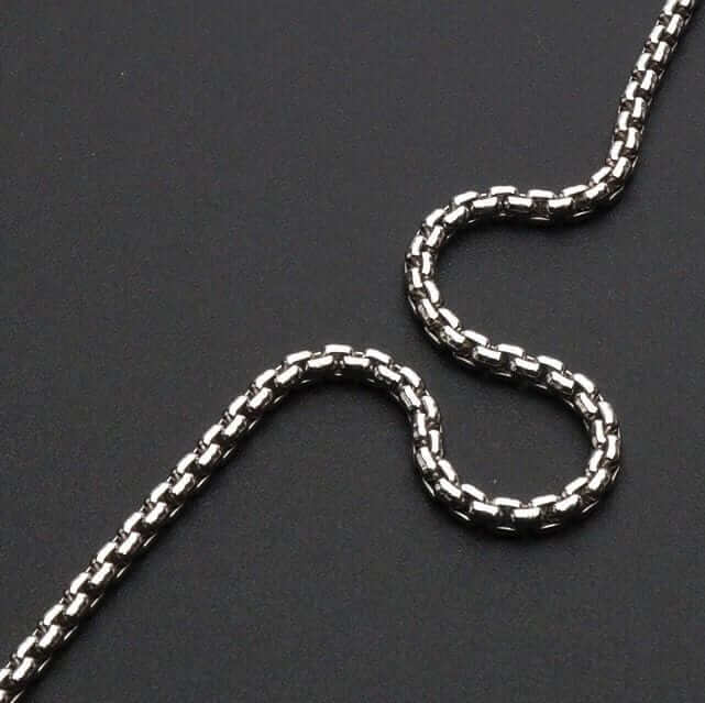 Sterling Silver 2.5mm Round Box Chain (Solid Links) 24"