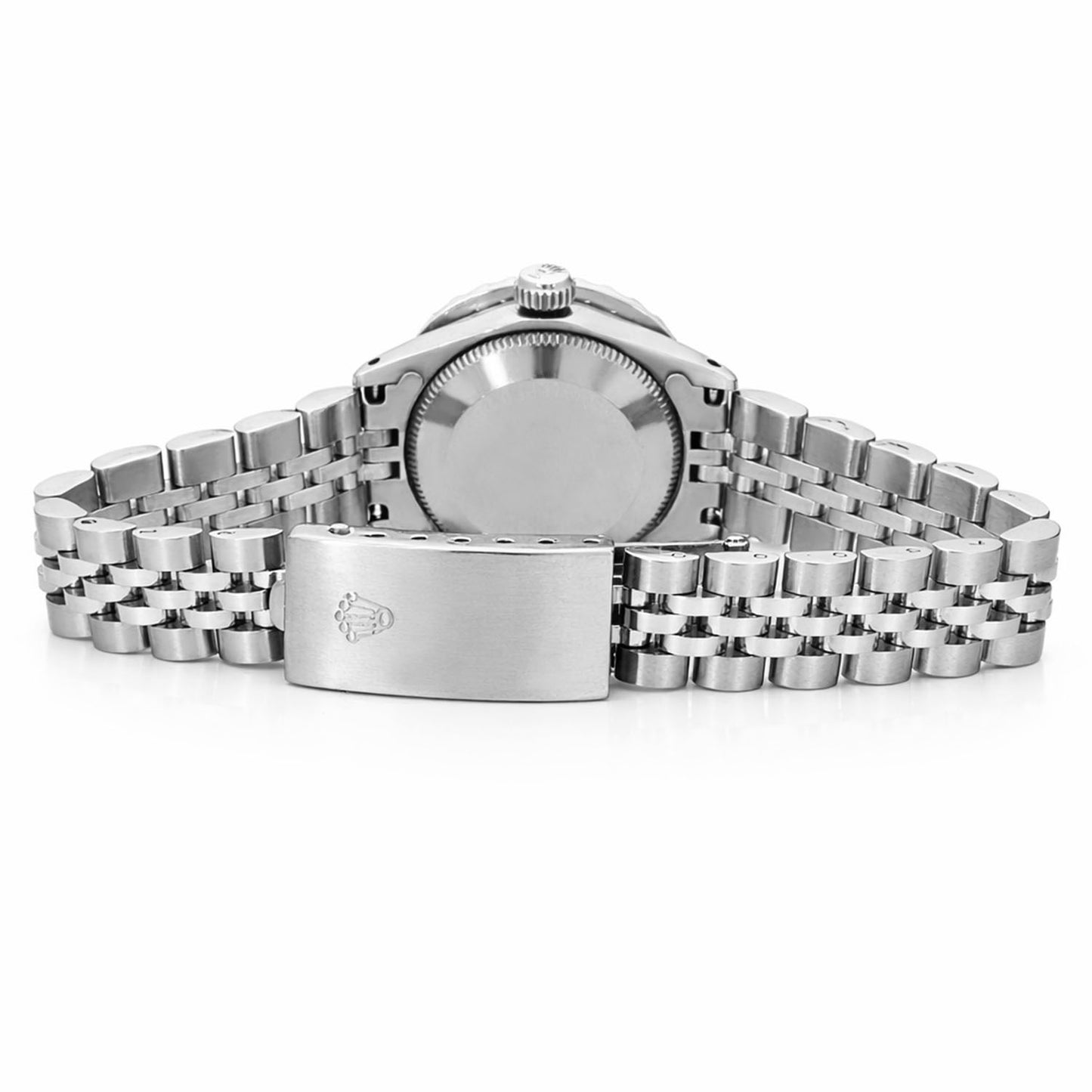 Rolex Datejust 26mm Custom Jubilee Band Diamond Bezel Green Emerald Dial Watch