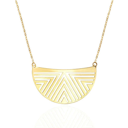 14K Yellow Gold 1.25" Extender Fancy Necklace 18"