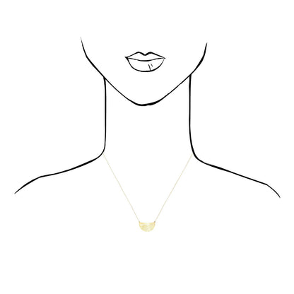 14K Yellow Gold 1.25" Extender Fancy Necklace 18"