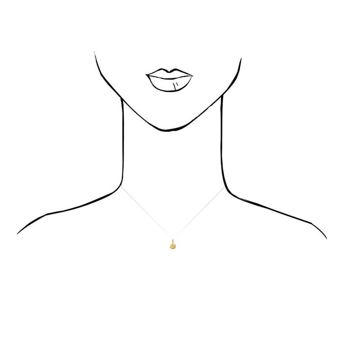 14K Gold 0.25CTW CZ Initial Letter Tag Pendant 0.67"