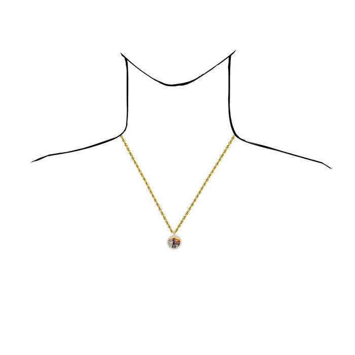 Natural Diamond Pave 10K Gold Picture Frame Memory Pendant 1.1" - 1.8" - WJD Exclusives