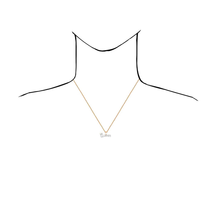 0.16CTW Natural Diamond 10K Gold Yellow Rose Crown "Queen" Pendant 0.55" - WJD Exclusives