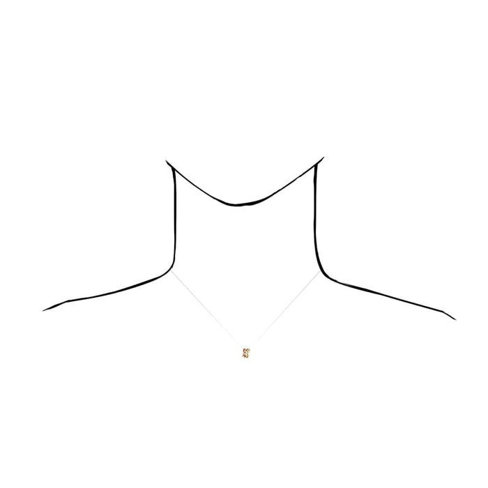 Tri-Color Over Sterling Silver Heart Key Love Cable Necklace 18"