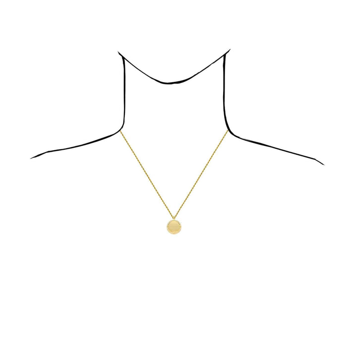 10K Gold CZ Round Memory Picture Pendant 1"-1.8"