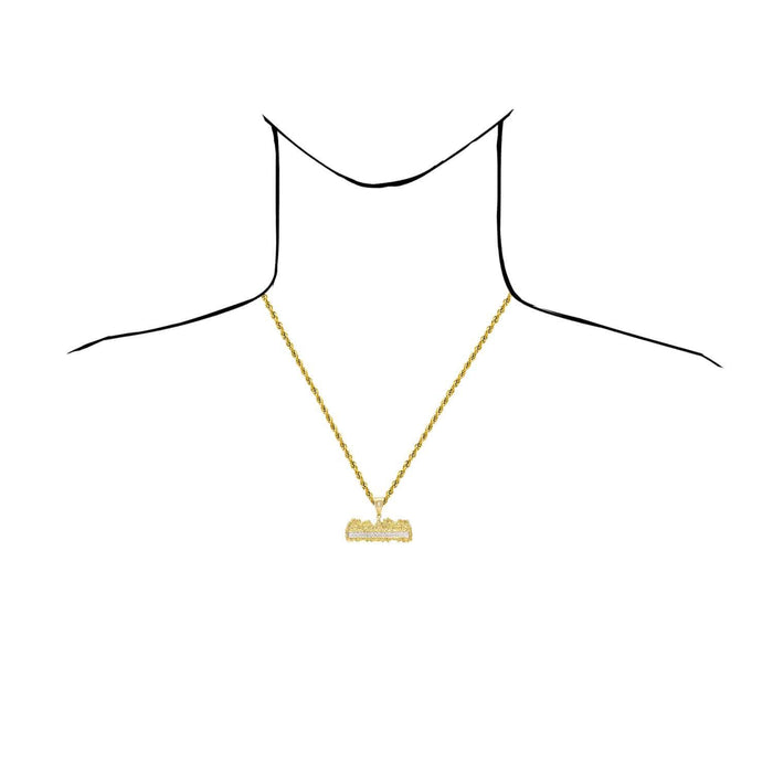 Last Supper 10K Yellow Gold Two-Tone Pendant 0.8", 1", 1.2", 1.4"