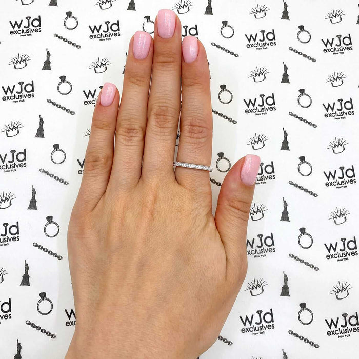 1.95CTW Natural Diamond Moissanite Milgrain 14K Gold White Halo Bridal Ring Set