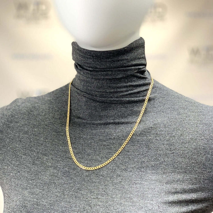 10K Yellow Gold 3.5mm Cuban Chain (Hollow) 16"-26"