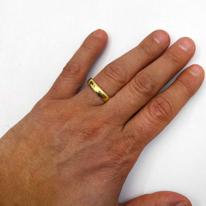 14K Yellow Gold 5mm Classic Wedding Band - WJD Exclusives