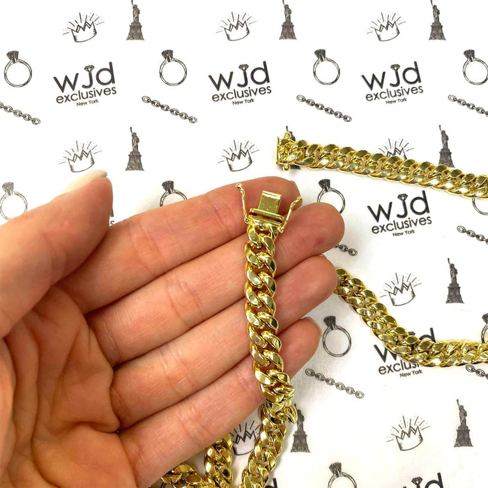 10K Yellow Gold8mm Miami Cuban Chain (Hollow) 26"