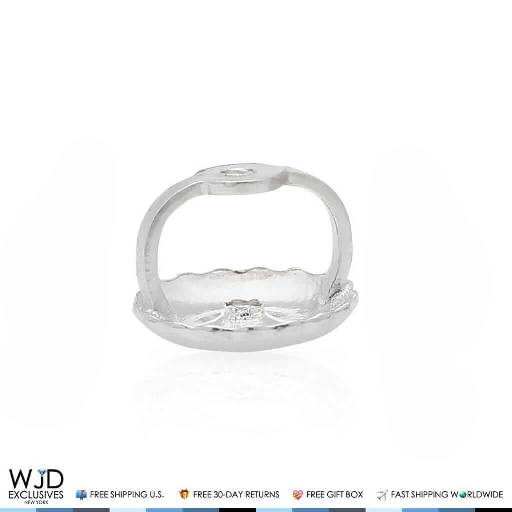 1 Replacement Screw-On Screw-Off Earnuts Earring Backing 14K White Gold