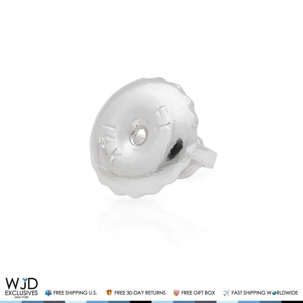 1 Replacement Screw-On Screw-Off Earnuts Earring Backing 14K White Gold