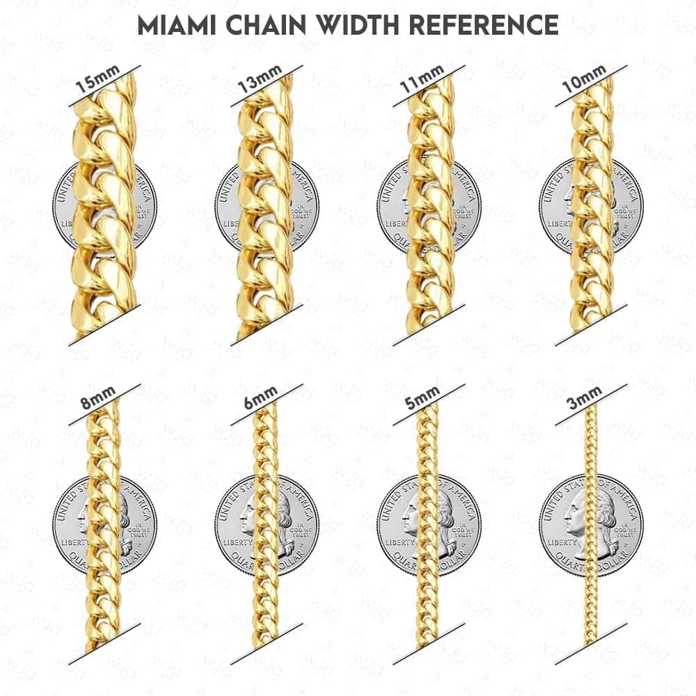 10K Yellow Gold 6.7mm Miami Cuban Chain (Hollow) 22