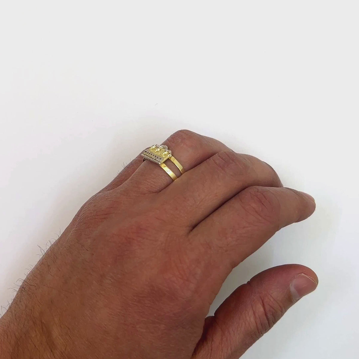 10K Yellow Gold Religious The Last Supper Ring — product video