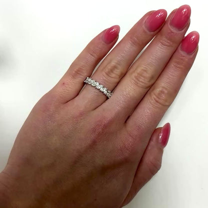 2.50TCW Lab-Grown Diamond 14k White Gold 4mm Marquise Band