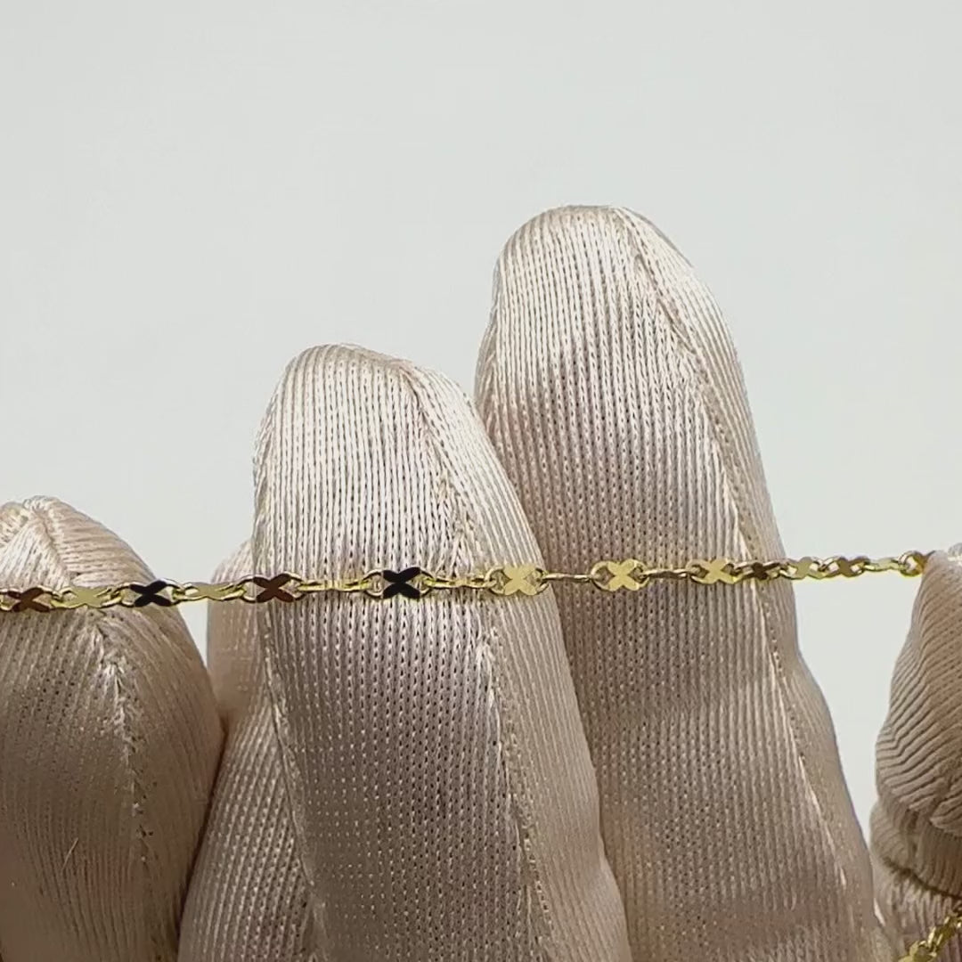10K Yellow Gold 1.8mm Infinity Chain (Solid Links) 18" — product video