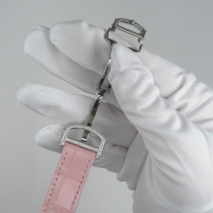 NEW 5TCW Natural Diamond Cartier Santos Large 40mm Pave Roman Pink Dial Watch
