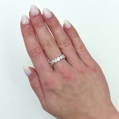 4.66 TCW Lab-Grown Diamond 14K White Gold Eternity Band