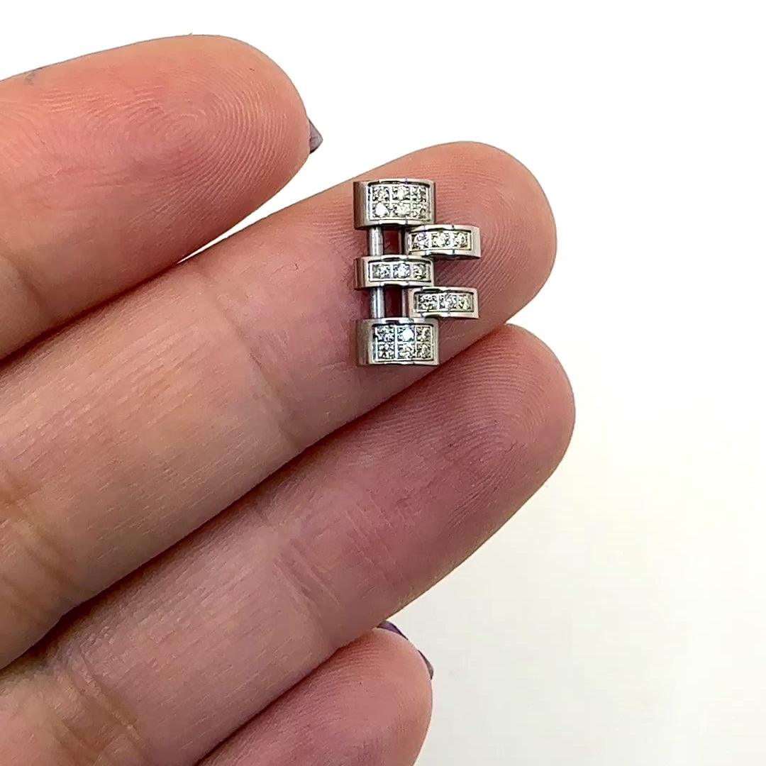 Extra White 2-Tone Rose-Tone Link for Rolex Datejust Natural Diamond 31mm Watch