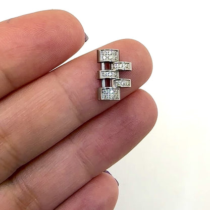 Extra White and 2-Tone Links for Rolex Watch Datejust Natural Diamond 31mm Watch