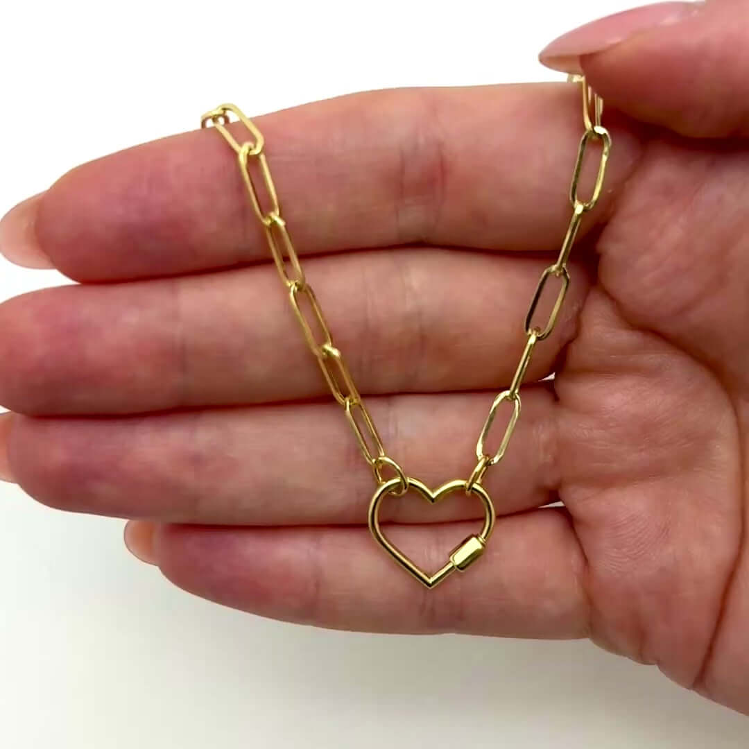 BASICS⭐︎GOLD PLATING HEART CARABINER BASICKS - 【残りわずか】Gold Plating Heart Carbiner | ACRMTSM