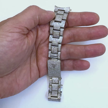 Rolex Datejust White 4.5CTW Natural Diamond Oyster 36mm Watch Bracelet
