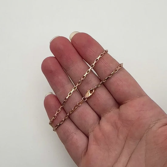 10K Yellow Gold 4.8mm French Cable Chain (Solid Links) 20"-26" — product video