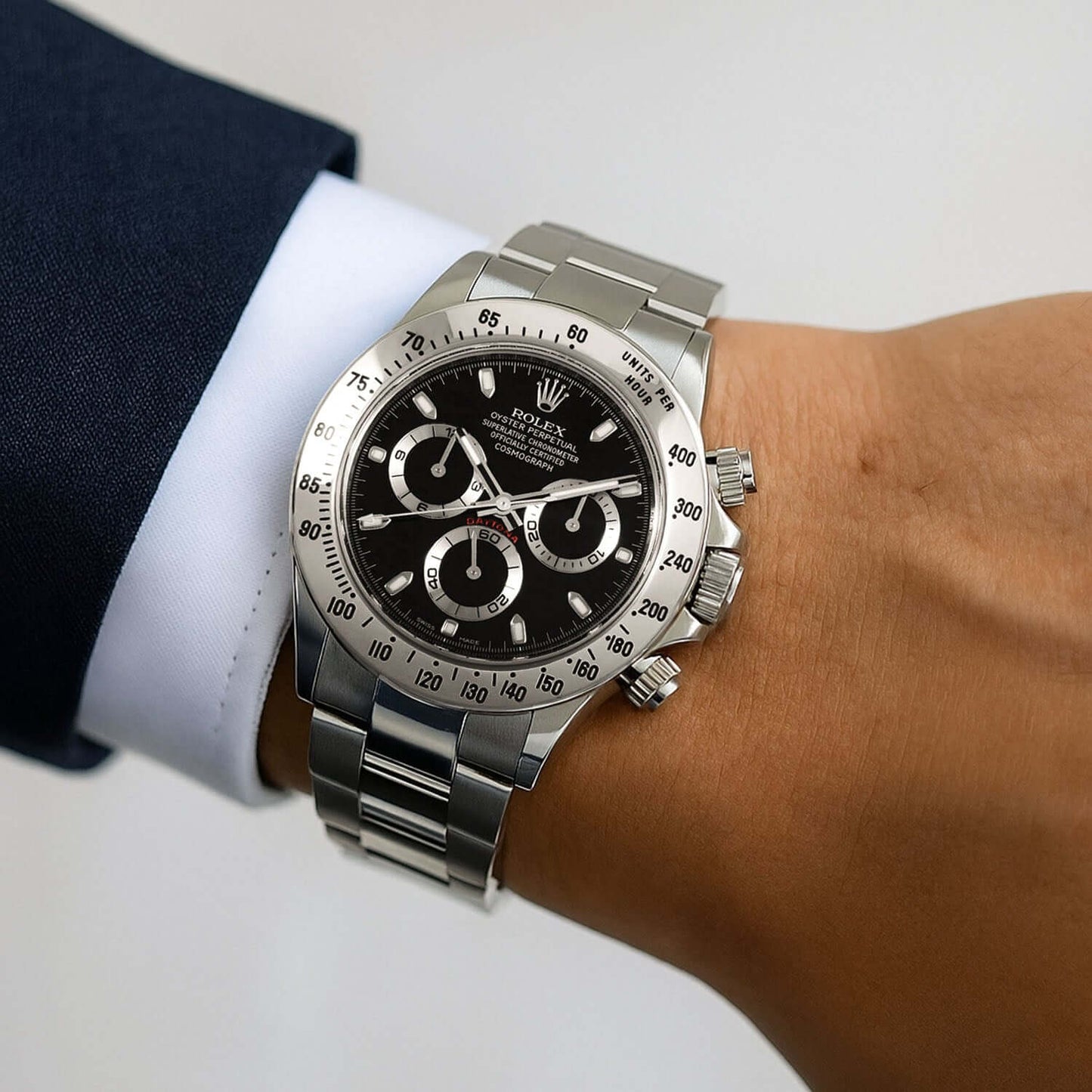 Rolex Daytona 116520 40mm Stainless Steel Men's Watch - WJD Exclusives