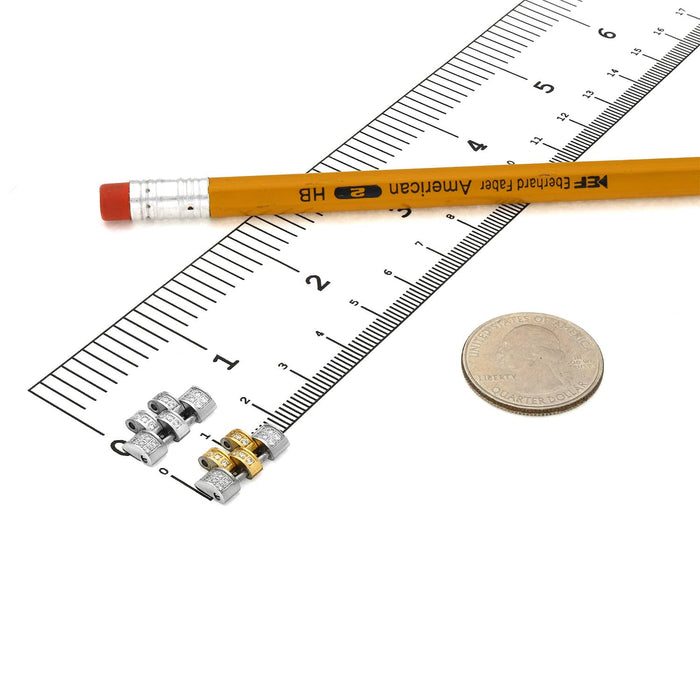 Extra White and 2 - Tone Links for Rolex Watch Datejust Natural Diamond 36mm Watch - WJD Exclusives