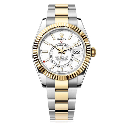 Rolex Sky-Dweller 42mm 336933 18K Yellow Gold Oystersteel Men's Watch