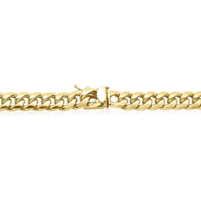 10K Yellow Gold 11mm Miami Cuban Chain (Hollow) Box Clasp 30"